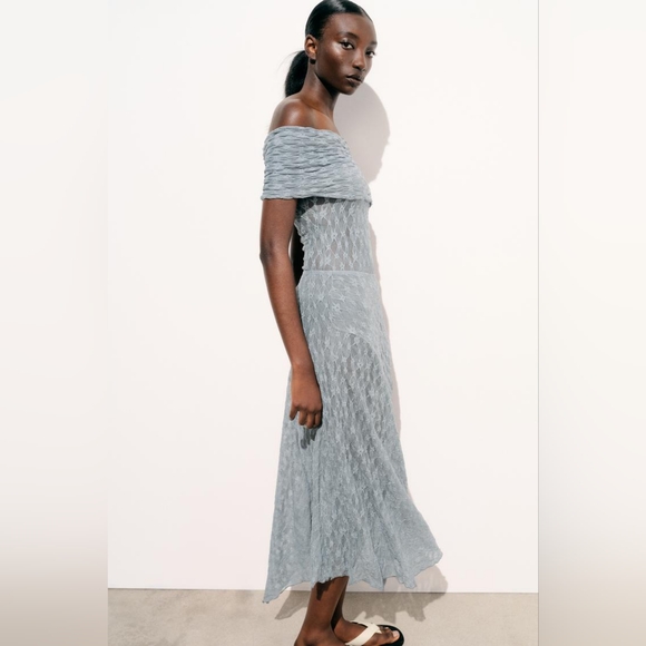 NWT OFF THE SHOULDER LACE BODYSUIT BY ZARA - Picture 3 of 7